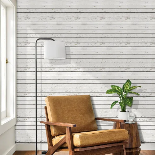 Vista 9 de Commomy 10 Piezas Paneles de Pared 3D de Madera Sintética para Despegar y Pegar -11.8"x11.8" Paneles de Madera Sintética 3D de PVC Ultraligeros
