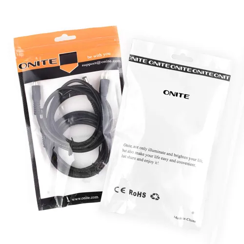 Vista 7 de Cable de extensión macho a macho, cable adaptador de corriente CC de 0.217 x 0.083 in, para tira LED, cámara de vigilancia, cámara de seguridad