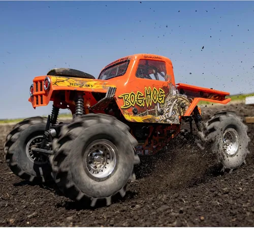 Vista 7 de Losi RC Crawler LMT 4 ruedas de eje sólido Mega Truck sin escobillas RTR Baterías y cargador no incluido Bog Hog LOS04024T2