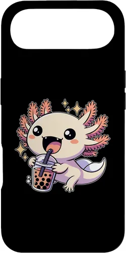 Vista 26 de Funda de té de burbujas japonesa para iPhone 11 Pro Max Kawaii axolotl Boba