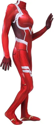 Vista 2 de cfiyswa Zero Two Ichigo Darling in The Franxx - Disfraz de cosplay Hallween