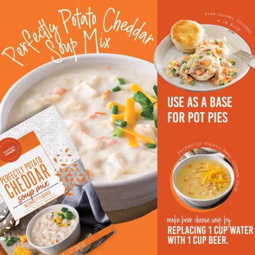 Vista 3 de Tastefully Simple Sopa de papa cheddar Perfectamente, 7.1 onzas