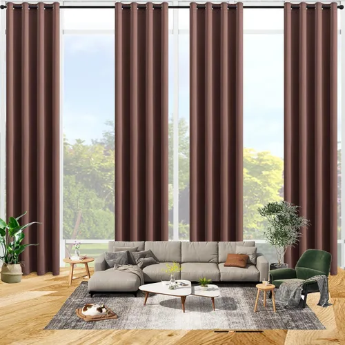 Vista 16 de Qiseca Cortinas extralargas de 132 pulgadas de largo para sala de estar, cortinas de techo de 11 pies, ventanas altas hechas a medida de 2 pisos