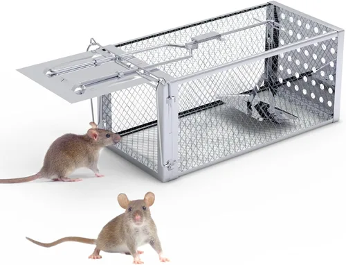 Vista 14 de Trampa humana para ratones, atrapa y libera, trampa unidireccional para roedores para uso en interiores y exteriores, trampa humana para ratas