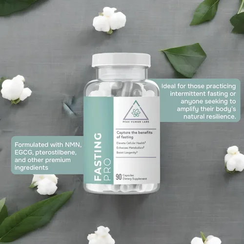 Vista 3 de Fasting Pro - Complejo de espermidina de 10 mg de alta potencia - Fórmula de 12 ingredientes para autofagia, limpieza celular y apoyo al
