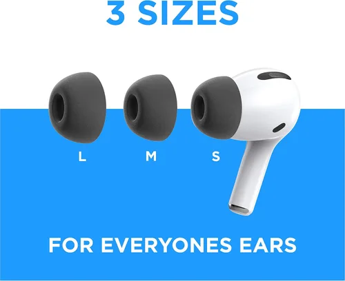 Vista 6 de Almohadillas de espuma viscoelástica Foam Masters para AirPods Pro 1ª y 2ª generación Cómodas Seguras Mejor cancelación de ruido Reemplazo