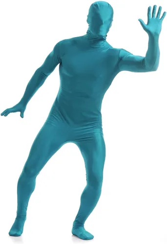 Vista 28 de Aniler Traje de Cuerpo Completo Zentai de Elastano para Hombres y Mujeres Disfraz Body Azul bebé
