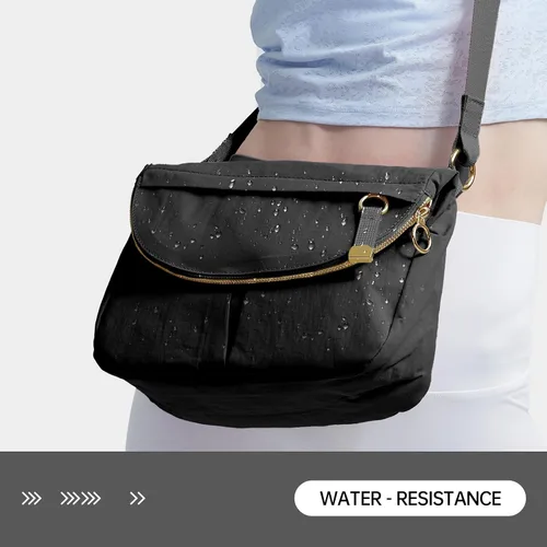 Vista 7 de Bolso cruzado para mujer, bolsa de festival para toda la noche, con correa ajustable, bolso de nailon para viajes, trabajo, casual, al aire libre