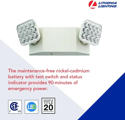 Vista 7 de Lithonia Lighting Paquete de luces de emergencia LED con ELM2L M12 Quantum y EU2C M6 (generación 3)