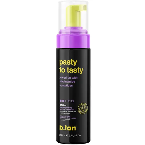 Vista 17 de b.tan Dark Self Tanner Mousse Disco Candy Tan - Mejor espuma bronceadora sin sol exprés de 1 hora, perfumada a caramelo, a prueba de sudor