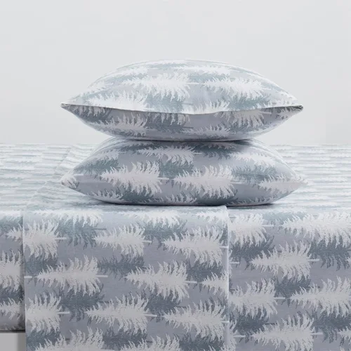 Vista 23 de Tahari Home - Sábanas matrimoniales, ropa de cama de franela de algodón de 4 piezas con fundas de almohada a juego, cepilladas para mayor suavidad