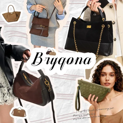 Vista 9 de Envelope Evening Bag for Women Genuine Suede Leather Crossbody Shoulder Clutch Purse Gift Box