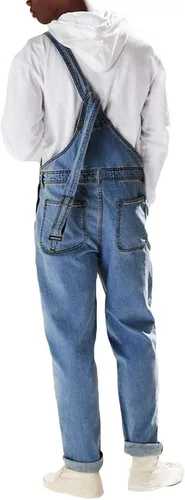 Vista 2 de Overol con peto para hombre Denim, NGF001