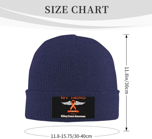 Vista 3 de Beanie Hat Unisex Stretchy Hat Soft Warmth Knit Hat Cap for Men & Women
