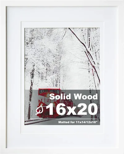 Vista 115 de Egofine - Portarretratos de 4 x 6 pulgadas, de madera maciza con plexiglás, para fotos de 3.5 x 5 con paspartú o de 4 x 6 sin paspartú, para colocar