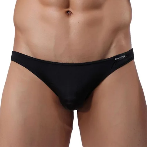 Vista 3 de WINDAY Bikinis y calzoncillos transpirables de seda de hielo triángulo para hombre, D318