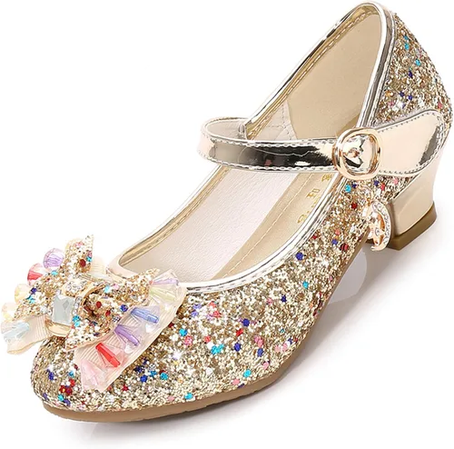 Vista 3 de Cadidi Dinos Zapatos de vestir para niñas zapatos de fiesta de boda zapatos de tacón Mary Jane Princesa bebéniño pequeñoniño grande
