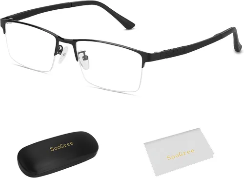 Vista 10 de SooGree Blue Light Blocking Multifocus Progressive Reading Glasses Bifocal Far and Near Dual Purpose for Men Reading Glasses
