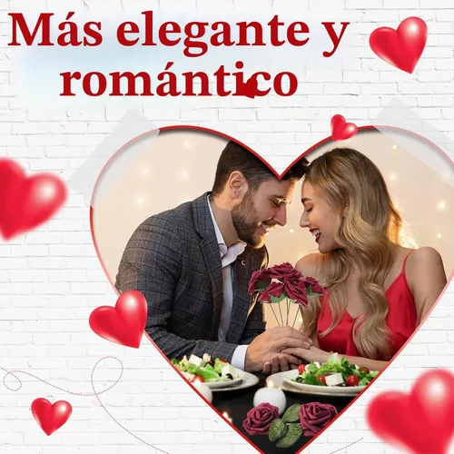 Vista 3 de 150 rosas artificiales a granel, rosas falsas con tallo largo, ramos de flores artificiales para bricolaje, centros de mesa, arreglos de mesa