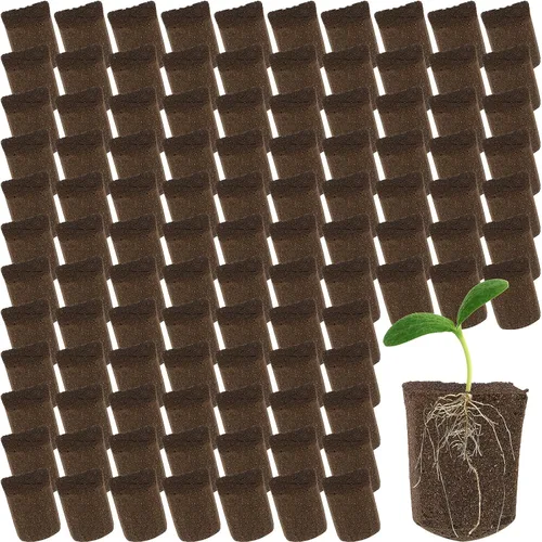 Vista 9 de Amyhill Esponjas hidropónicas, cápsulas de iniciación de crecimiento, tapones de esponja de crecimiento orgánico para cultivo de plantas (50 piezas)