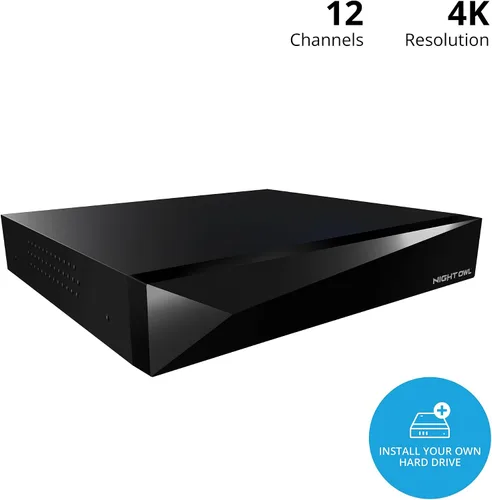 Vista 2 de Night Owl Audio bidireccional DVR 4K de 12 canales con almacenamiento personalizable (no HD incluido) – Añade hasta 12 dispositivos en total