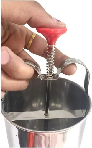 Vista 3 de Medu Wada Vada Doughnut Maker de acero inoxidable - Dispensador para Wada perfectamente formado y crujiente