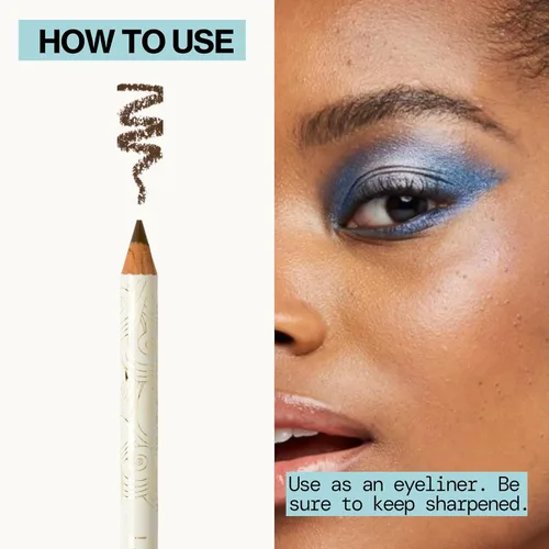 Vista 9 de Pacifica Lápiz delineador de ojos impermeable – Liner marrón con flecos, de larga duración, a prueba de manchas, maquillaje para los ojos vegano
