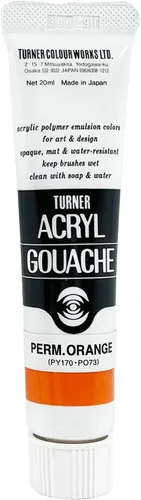 Vista 10 de Turner Colour Works Acryl Gouache Artist Pintura acrílica - Tubo individual de 0.7 fl oz - Siena quemada
