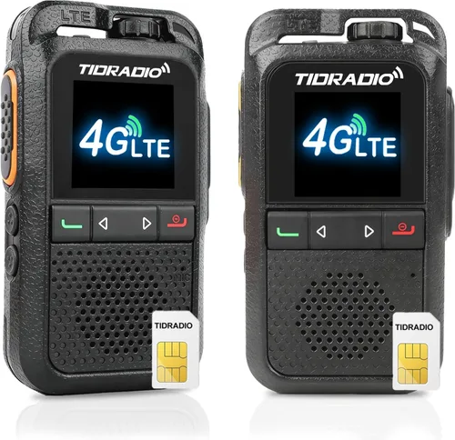 Vista 14 de TIDRADIO TD-G100 Rapid Unlimited Range 4G LTE PoC Walkie Talkies de largo alcance con tarjetas SIM, radios bidireccionales de 5000 millas a nivel