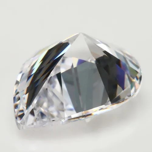 Vista 4 de JIANGYUANGEMS Piedra de circonita cúbica blanca con forma de pera 5A de 0.118 x 0.197 in, corte a máquina, piedra sintética suelta para fabricación