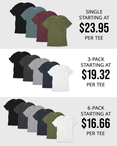 Vista 4 de INTO THE AM Camiseta para hombre, manga corta, cuello redondo, suave, ajustada, tallas S a 4XL, camisetas clásicas frescas