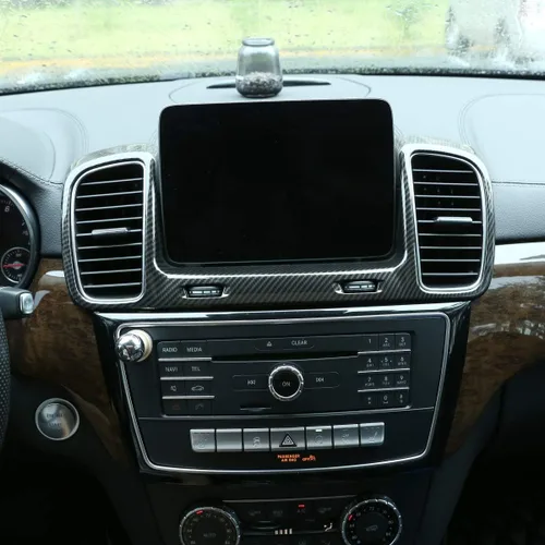 Vista 3 de YIWANG - Marco decorativo para Mercedes Benz GLS GLE (2015-2019), Fibra de carbono