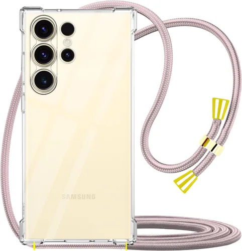 Vista 11 de Funda para Samsung Galaxy S22 Ultra con correa ajustable para el cuello cruzada, funda de teléfono con cordón para Galaxy S22 Ultra, funda