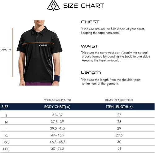 Vista 7 de Haimont Polo para hombre, manga larga, ligera, de poliéster, con cuello, absorbe la humedad, ajuste regular