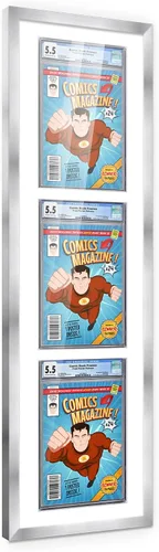 Vista 132 de Poster Palooza Marco de cómics con paspartú para 1 cómic de grado CGC, CBCS o PGX, marco de cómic de bronce para cómic de 8.125 x 13 pulgadas
