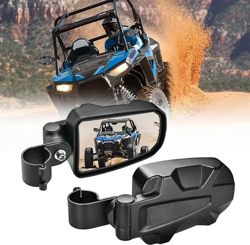 Vista 12 de Nilight UTV - Espejos retrovisores de 12 pulgadas de ancho, espejo central convexo transparente con abrazaderas de 1.75 a 2 pulgadas, ajustables 360