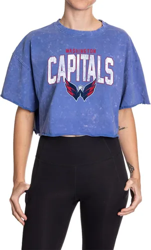 Vista 13 de Calhoun NHL Surf & Skate Camiseta de mujer de corte amplio con hombros caídos y lavado ácido