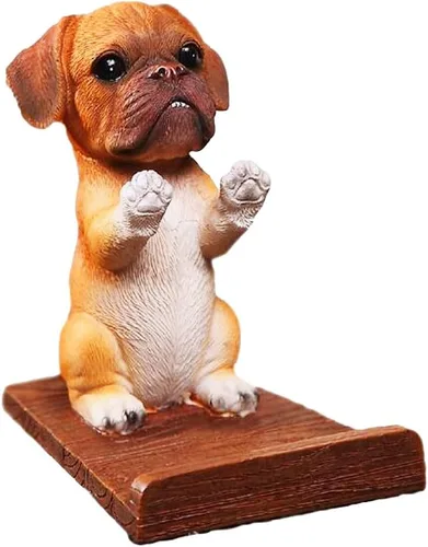 Vista 6 de Soporte para teléfono celular para cachorros, soporte para teléfono inteligente para escritorio, Chihuahua
