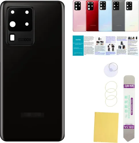 Vista 59 de Compatible con Samsung Galaxy Note 8 - Carcasa trasera de repuesto de cristal de 6.3 pulgadas, SM-N950, todos los portadores con manual de Negro