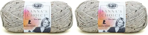 Vista 70 de Lion Brand Yarn (1 madeja) Hilo Vanna's Choice, mármol gris