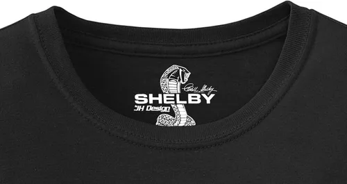 Vista 4 de JH Design Shelby Cobra - Camiseta de manga corta para hombre, color negro