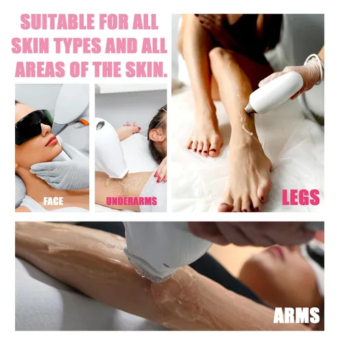 Vista 5 de 2 unidades de gel refrescante para dispositivo de depilación Lazer, crema de depilación láser suave para el hogar para mujeres y hombres, gel