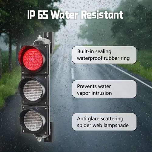 Vista 3 de 100-3 4pulg 100mm Luz de Semáforo de Parada/Circulación/Botón de Control/Lámpara LED AC 85-265V, Carcasa de PC Resistente al Agua IP65