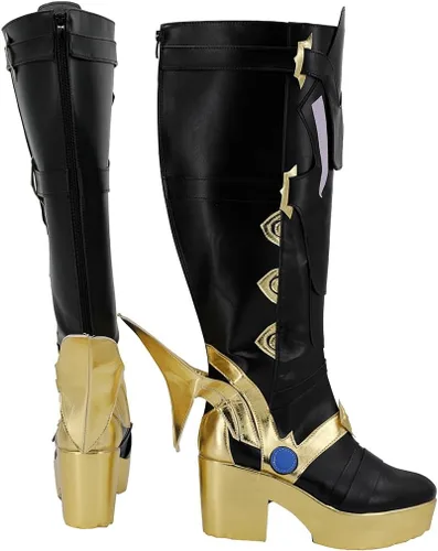 Vista 4 de Genshin Impact Il Dottore El Doctor Fatui Zapatos Botas Cosplay Traje Personalizable Tamaño 0711073