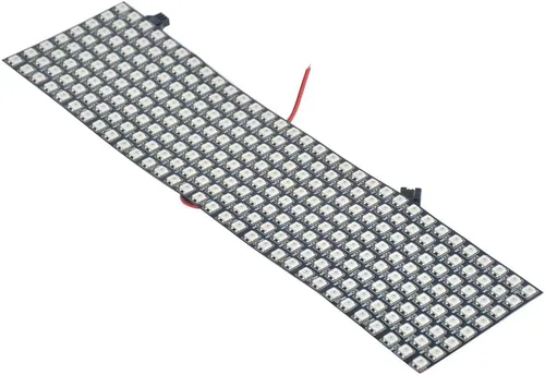 Vista 2 de 8x32 Panel de matriz LED 256 píxeles WS2812B Panel LED digital flexible direccionable individualmente a todo color DC5V