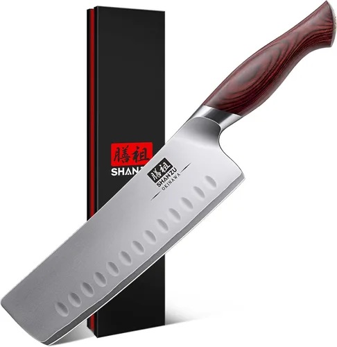Vista 14 de Cuchillo de pan SHAN ZU de 10 pulgadas, cuchillo de corte de masa ácida ultra afilado, cuchillo de pastel de acero inoxidable de alto carbono