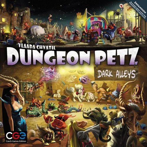 Vista 2 de CGE Czech Games Edition Dungeon Petz: Callejones oscuros, Negro