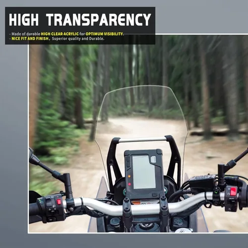Vista 3 de Deflector de parabrisas de motocicleta ajustable universal para Yamaha Tenere 700 T700 XTZ 700 2019-2022 (color : A)