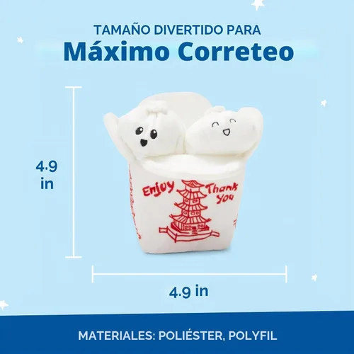 Vista 3 de BarkBox Andi's Dumplings - Juguete interactivo de peluche para perros 4