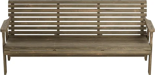Vista 11 de Amish Casual Banco resistente para exteriores enrollable (5 pies, color roble manchado)